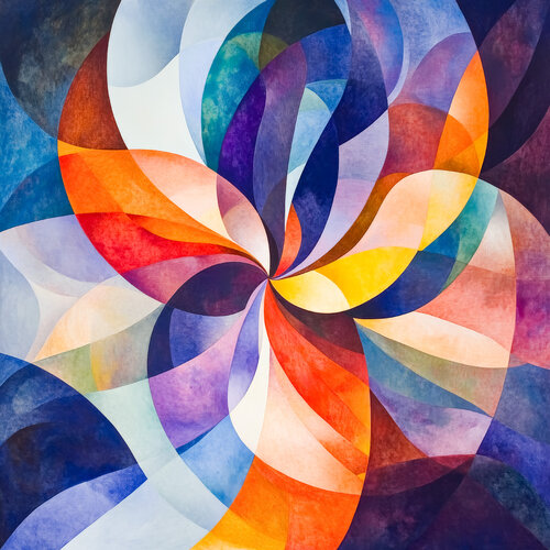 Bauhaus abstract flower Andrea Pallang