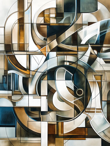 Geometry abstract di Andrea Pallang, Pittura in vendita su Singulart