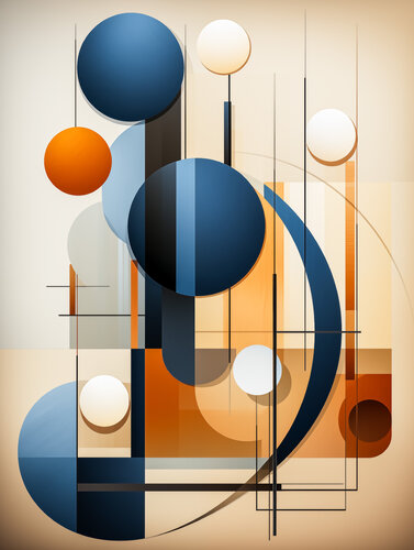 Bauhaus abstract di Andrea Pallang, Pittura in vendita su Singulart