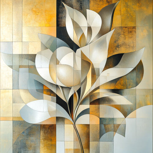 Abstract flower di Andrea Pallang, Pittura in vendita su Singulart