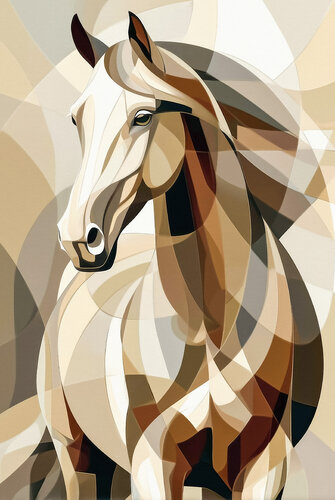 Abstract Horse by Andrea Pallang, 油畫 for Sale on Singulart