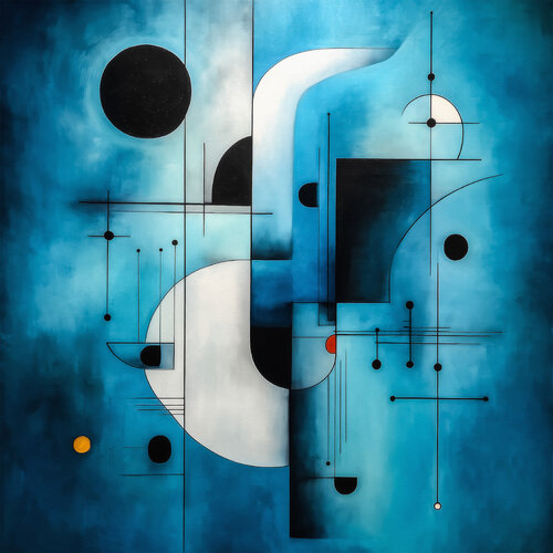 Bauhaus geometry abstract by Andrea Pallang, Painting for Sale on Singulart