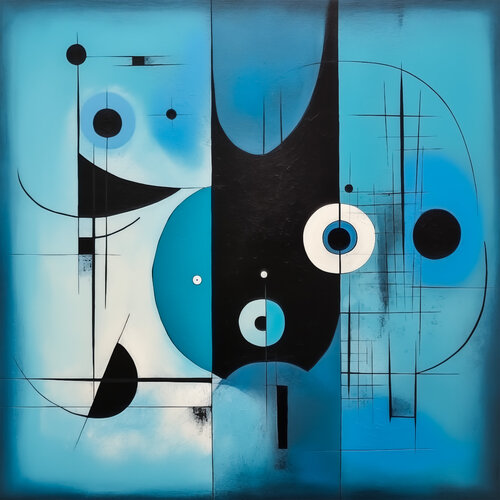 Bauhaus geometry abstract by Andrea Pallang, Painting for Sale on Singulart