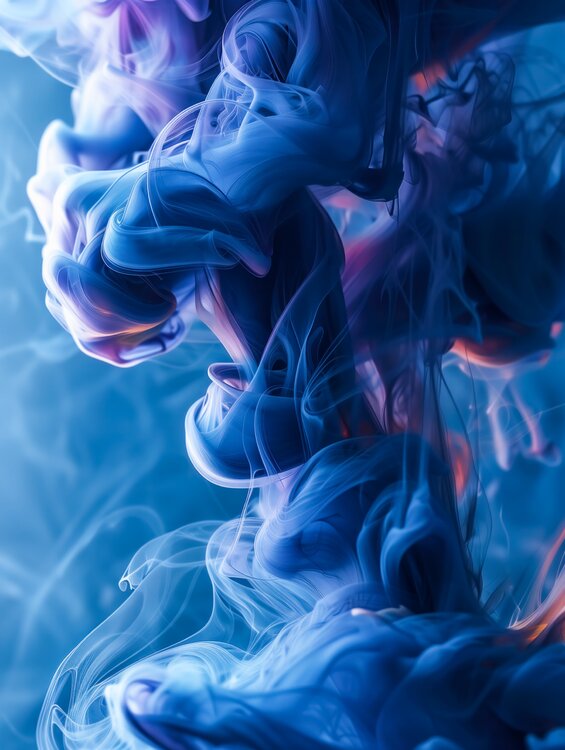 Abstract dance of blue Andrea Pallang