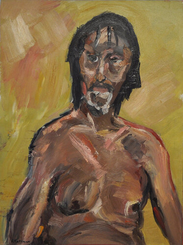 Man with Dreadlocks by Richard Kattman, Painting for Sale on Singulart