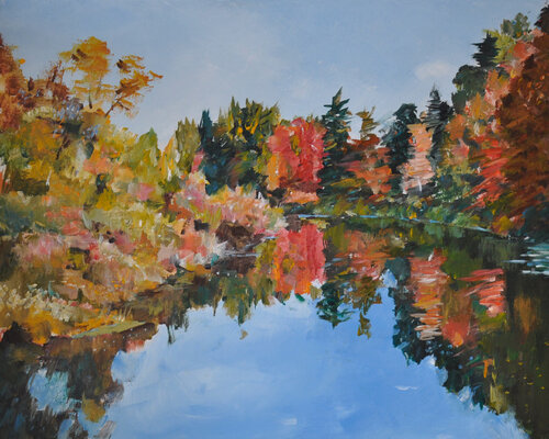 North Bank of the River van Richard Kattman, Schilderij te koop op Singulart