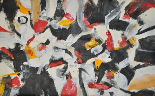 Red Yellow Black von Richard Kattman, Malerei kaufen auf Singulart