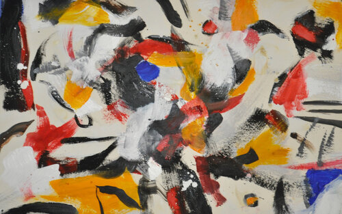 Red Yellow Blue by Richard Kattman, Painting for Sale on Singulart