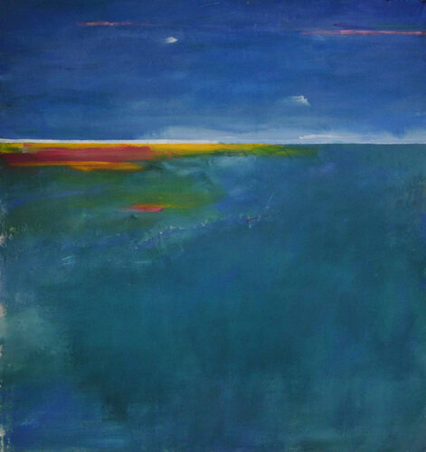 Horizon Land and Sea par Richard Kattman, Peinture en vente sur Singulart