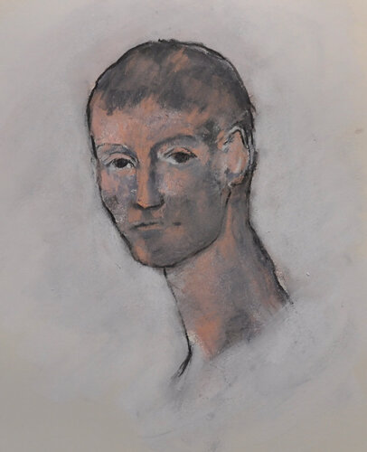 Drawing from Picasso's Head of a Boy, 1903 by Richard Kattman, 素描 for Sale on Singulart