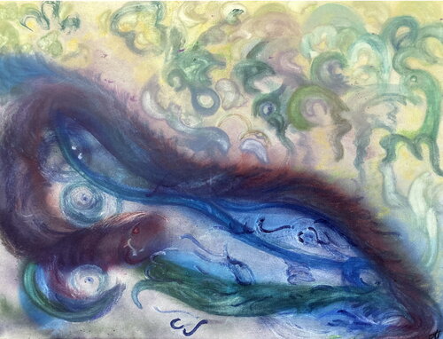 Plongée marine van Catherine Hoang, Schilderij te koop op Singulart