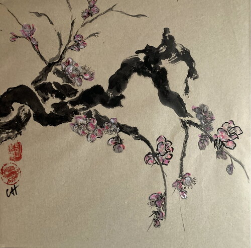 La promesse du printemps van Catherine Hoang, Werk op papier te koop op Singulart