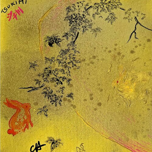 Tsukimi pour l'aimé de Catherine Hoang, Pintura a la venta en Singulart