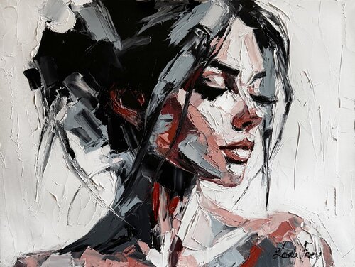 In the Shadow of Her Breath van Lana Frey, Schilderij te koop op Singulart