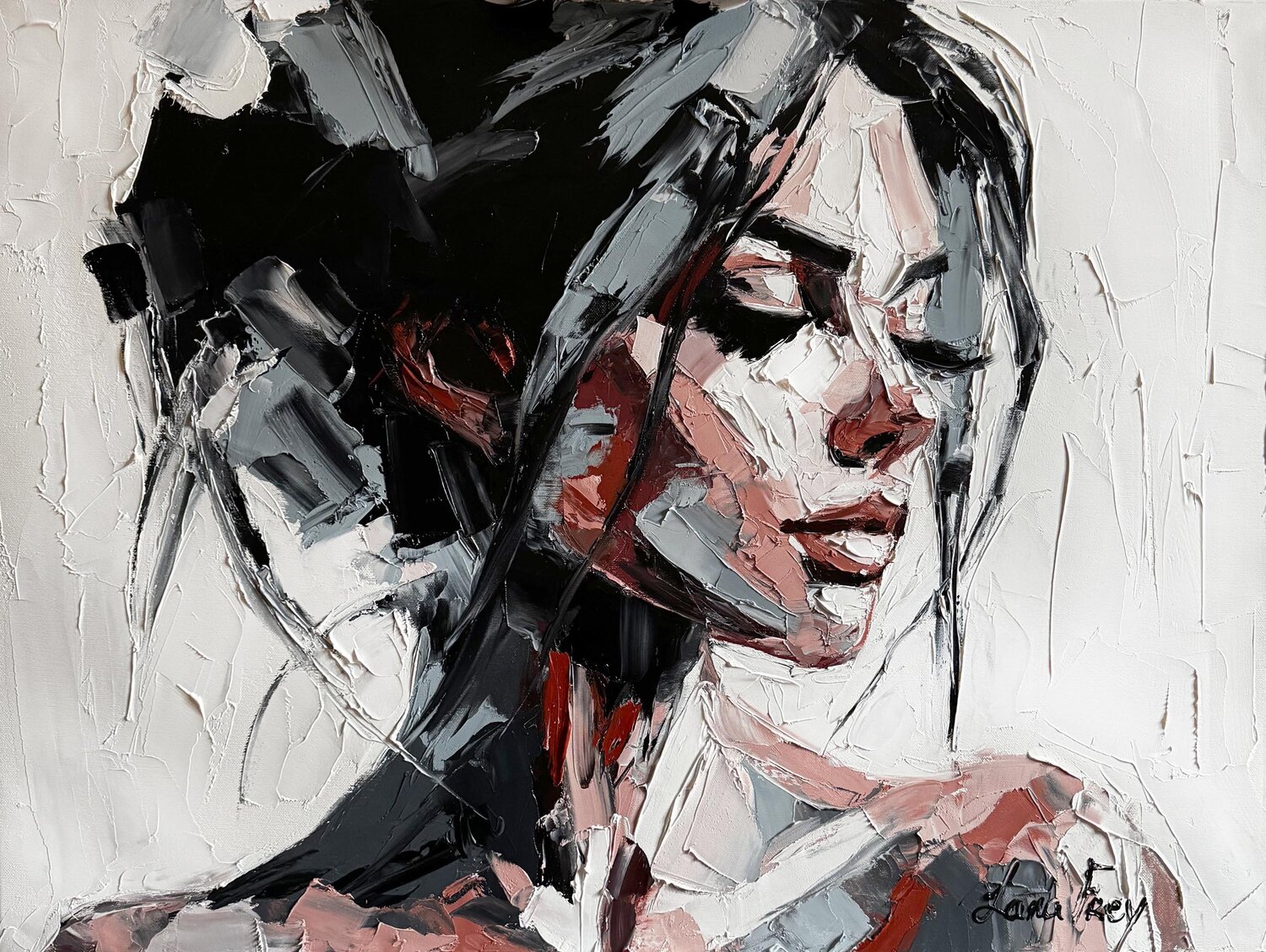 In the Shadow of Her Breath Lana Frey Originalgemälde zu verkaufen
