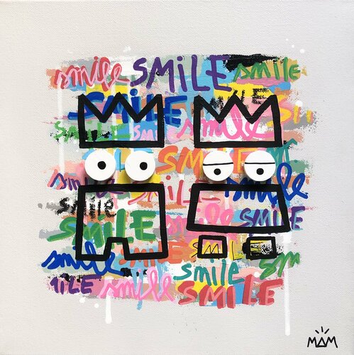 SMILE  POTES van Mam, Schilderij te koop op Singulart