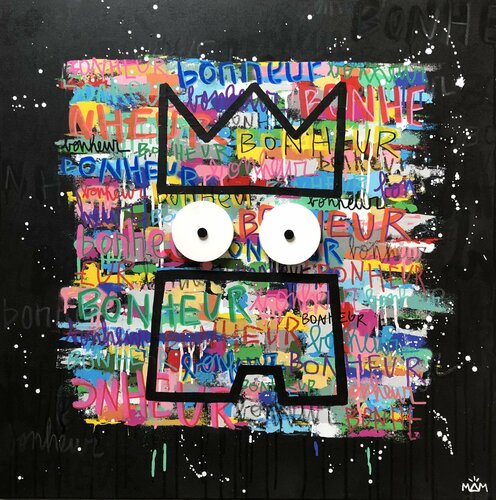 LE BONHEUR D’ÊTRE POTE di Mam, Pittura in vendita su Singulart