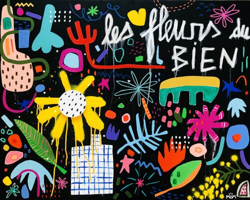 LES FLEURS QUI FONT DU BIEN di Mam, Pittura in vendita su Singulart