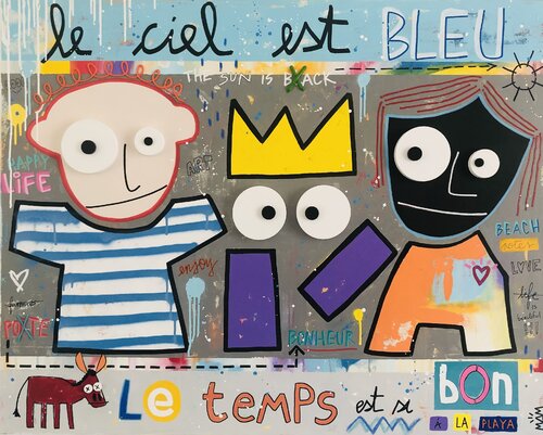 LE CIEL EST BLEU van Mam, Schilderij te koop op Singulart