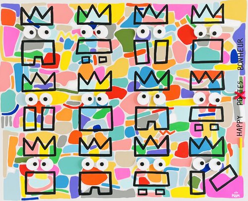 HAPPY POTES BONHEUR di Mam, Pittura in vendita su Singulart
