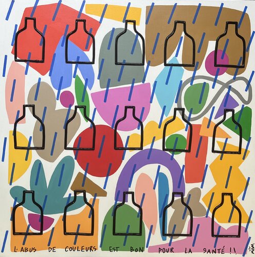 POP BOTTLES van Mam, Schilderij te koop op Singulart