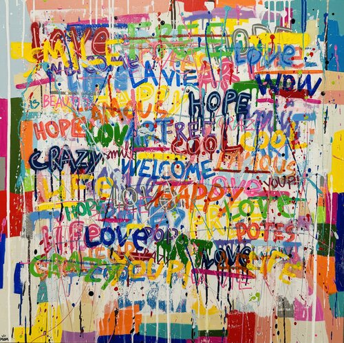 WELCOME van Mam, Schilderij te koop op Singulart