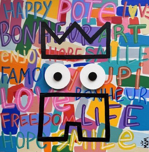 HAPPY POTE van Mam, Schilderij te koop op Singulart