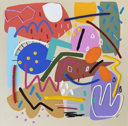 HAPPINESS van Mam, Schilderij te koop op Singulart