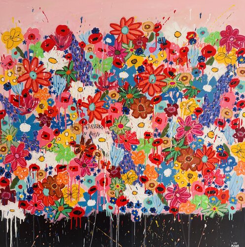 LES FLEURS DU BIEN de Mam, Pintura a la venta en Singulart