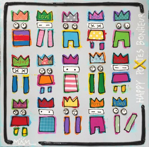HAPPY PB van Mam, Schilderij te koop op Singulart