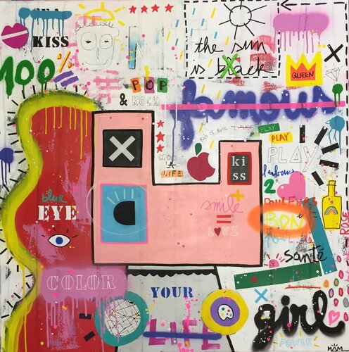 BLUE EYE di Mam, Pittura in vendita su Singulart