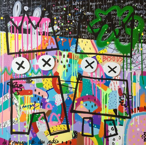 DE L’AMOUR ET DES POTES di Mam, Pittura in vendita su Singulart