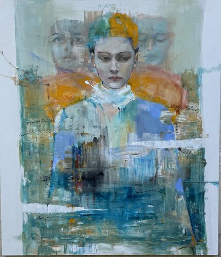 Entre si y no, un abismo par martha escondeur, Peinture en vente sur Singulart