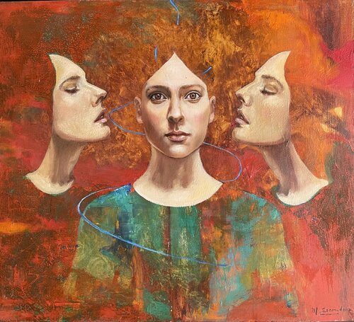 Susurros by martha escondeur, 油畫 for Sale on Singulart