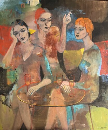 Noche de chicas von martha escondeur, Malerei kaufen auf Singulart
