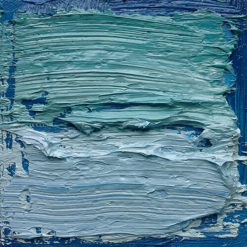 Blue Mint Ice Cream van Painter Coded, Schilderij te koop op Singulart