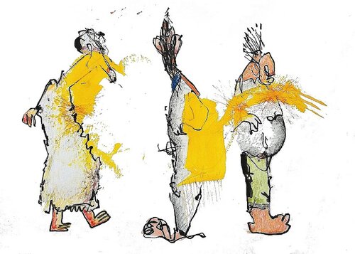 Grüne Hose by Rita Rössling, Other Media for Sale on Singulart