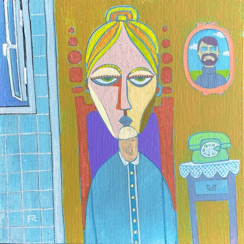 La viuda del tercero di Felix zilinskas, Pittura in vendita su Singulart