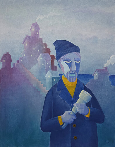 Too Far from the Sea di Felix zilinskas, Pittura in vendita su Singulart