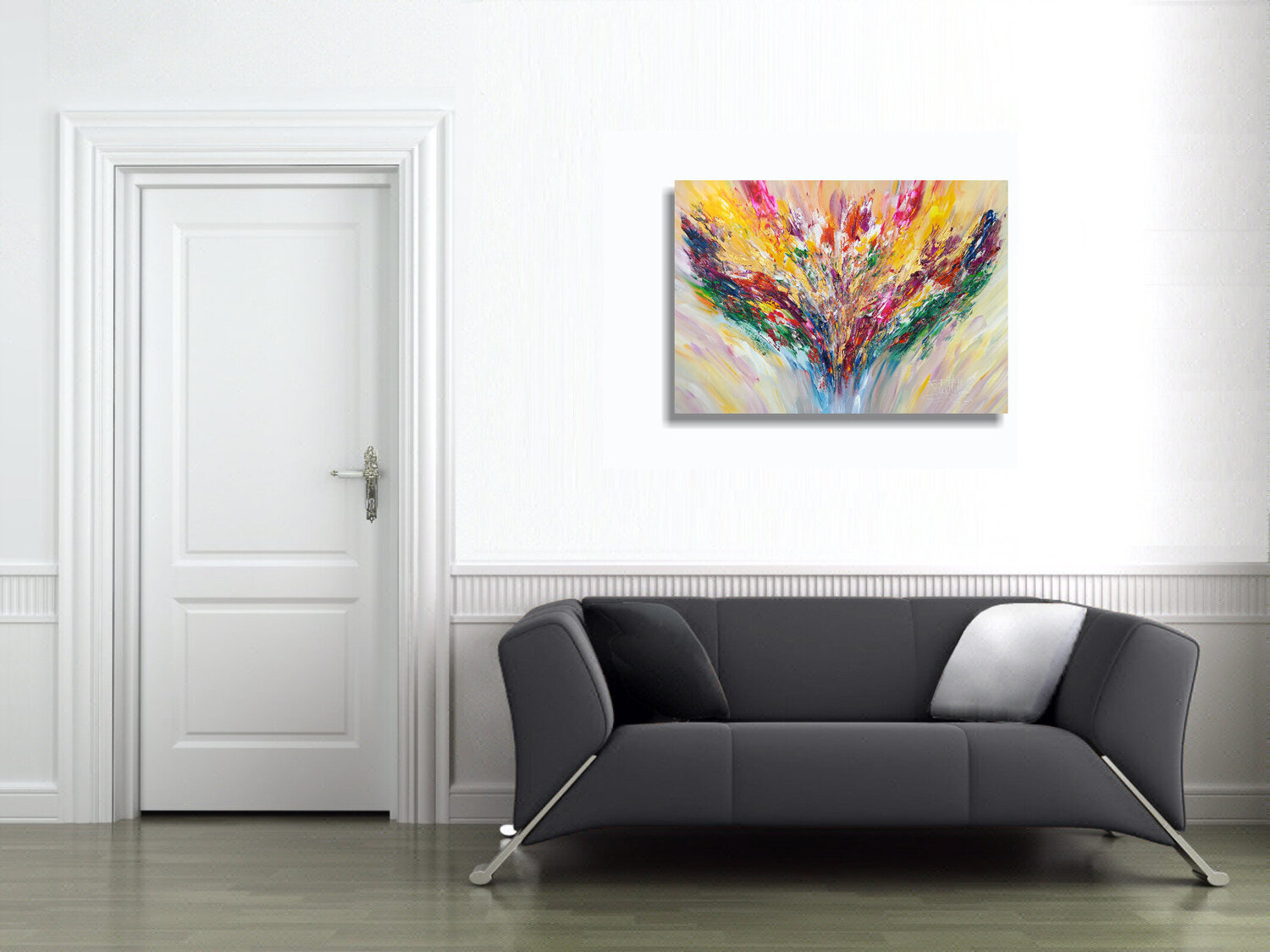 Cuadro Decorativo Bitcoin - Cuadro arrugado – Luxartis, image size:1500x1125