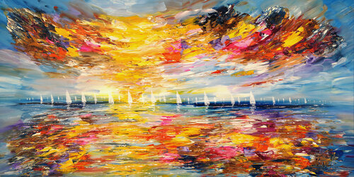 Sailing XXL 1 van Peter Nottrott, Schilderij te koop op Singulart
