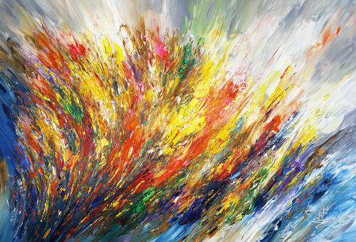 Into The Light XL 8 van Peter Nottrott, Schilderij te koop op Singulart