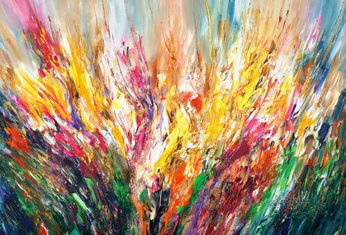 Sunny Summer Day XL 10 van Peter Nottrott, Schilderij te koop op Singulart