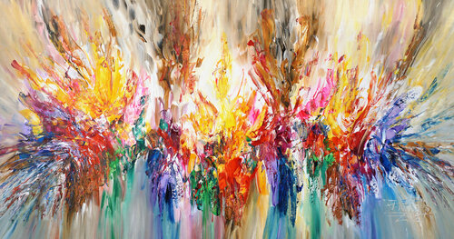 Awesome Daydream XXL 3 van Peter Nottrott, Schilderij te koop op Singulart