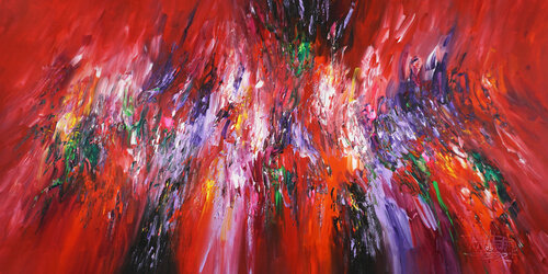Red Daydream XXL 2 van Peter Nottrott, Schilderij te koop op Singulart