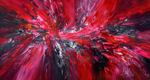 Magenta Daydream L 1 van Peter Nottrott, Schilderij te koop op Singulart