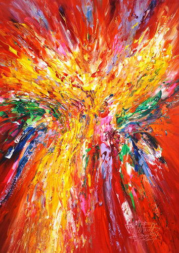 Red Energy M 1 van Peter Nottrott, Schilderij te koop op Singulart