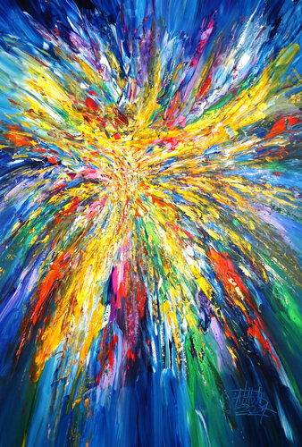 Summer Energy XL 1 van Peter Nottrott, Schilderij te koop op Singulart