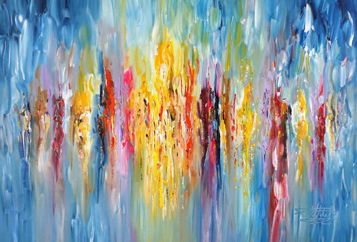 Seaside Rendezvous XL 7 van Peter Nottrott, Schilderij te koop op Singulart