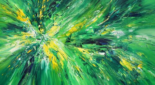 Green Adventure L 2 van Peter Nottrott, Schilderij te koop op Singulart